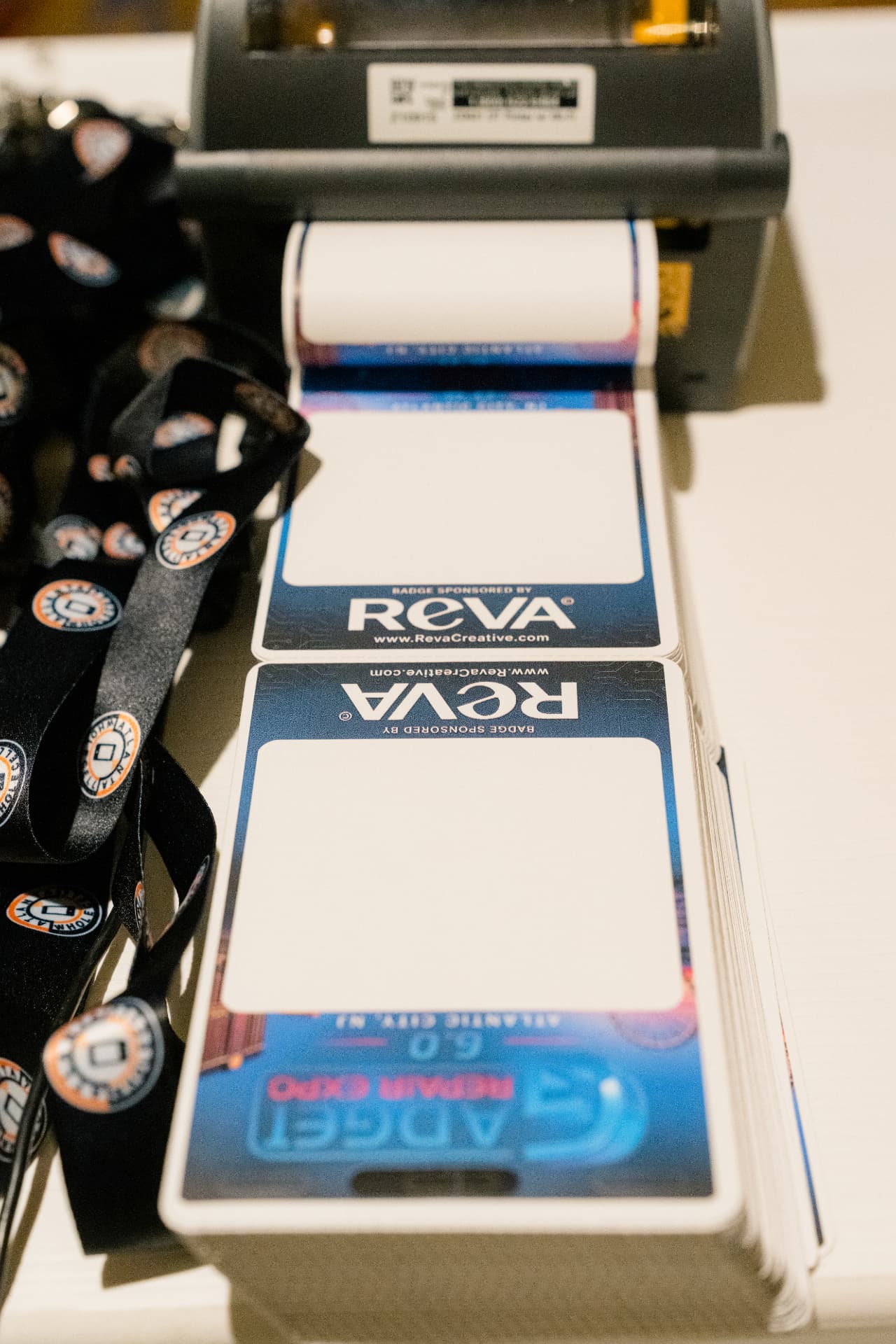 GRE attendee badges printing at registration